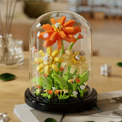 DIY Micro Flower Building Blocks – Mini Bricks Eternal Flowers Home Decoration Puzzle Toy