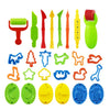 Children's DIY Plasticine Mold Modeling Clay Accessories - Play Dough Tool Kit with Plastic Set, Knife, and Mold, Educational Toys Gift for Kids