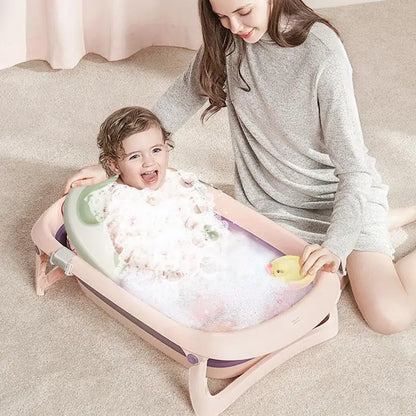 Ergonomic Baby Bath Support Seat – Non-Slip Shower Chair With Drain Holes & Temperature Sensing