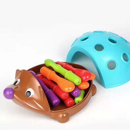 Hedgehog Insert Educational Toy – Montessori Toy for Children, Focused on Fine Motor Skills and Hand-Eye Coordination