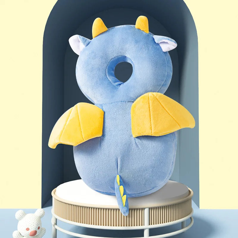 Baby Head Protector Backpack Pillow for Kids 1-3Y, Soft PP Cotton Protective Cushion, Cartoon Security Pillow