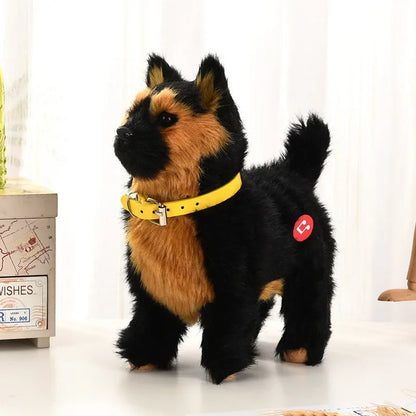 New Simulation Electric Pet Dog with Voice Control, Walking, Nodding, Music, and Touch, Robot Plush Toy Gift for Children