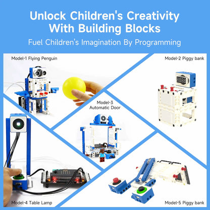 Yahboom 21-in-1 Microbit V2 Robotics Kit, DIY Electronic Sensor Kit, Programmable Toy for Kids, Supports MakeCode & Python Programming
