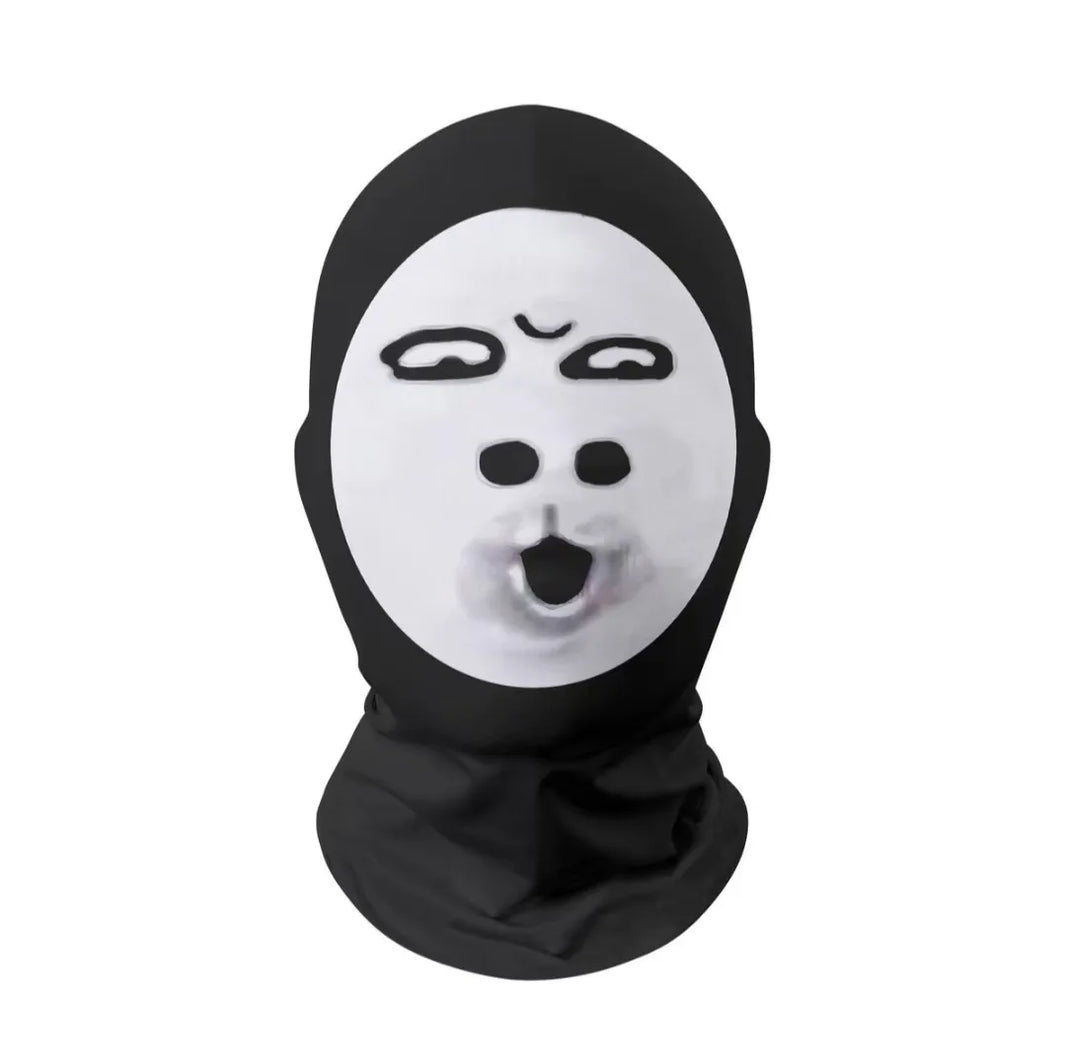 Full Face Celebrity Mesh Mask - Kanye Shiesty Style, Men’s Cosplay & Party Prop