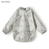 Waterproof Long-Sleeve Baby Bib with Pocket – Full-Cover Feeding Apron for Mess-Free Mealtime - Kidzy Market