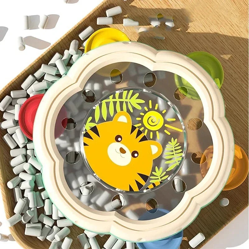 Baby Musical Instrument Drum Toy – Montessori Learning Toy for Toddlers 1-3, Early Hand Development & Interactive Music Playset
