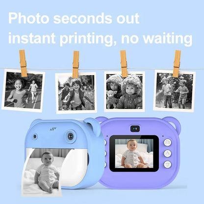 Children's Digital Camera with Instant Thermal Print, Photo and Video, Includes 32GB Memory Card
