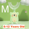Baby 360 Degree U-Shaped Toothbrush - Soft Silicone Cartoon Penguin Koala Children Oral Care