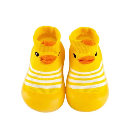 Baby Non-Slip Floor Socks – Animal Pattern Cotton Shoes with Silicone Sole (Breathable & Cute for Toddlers)