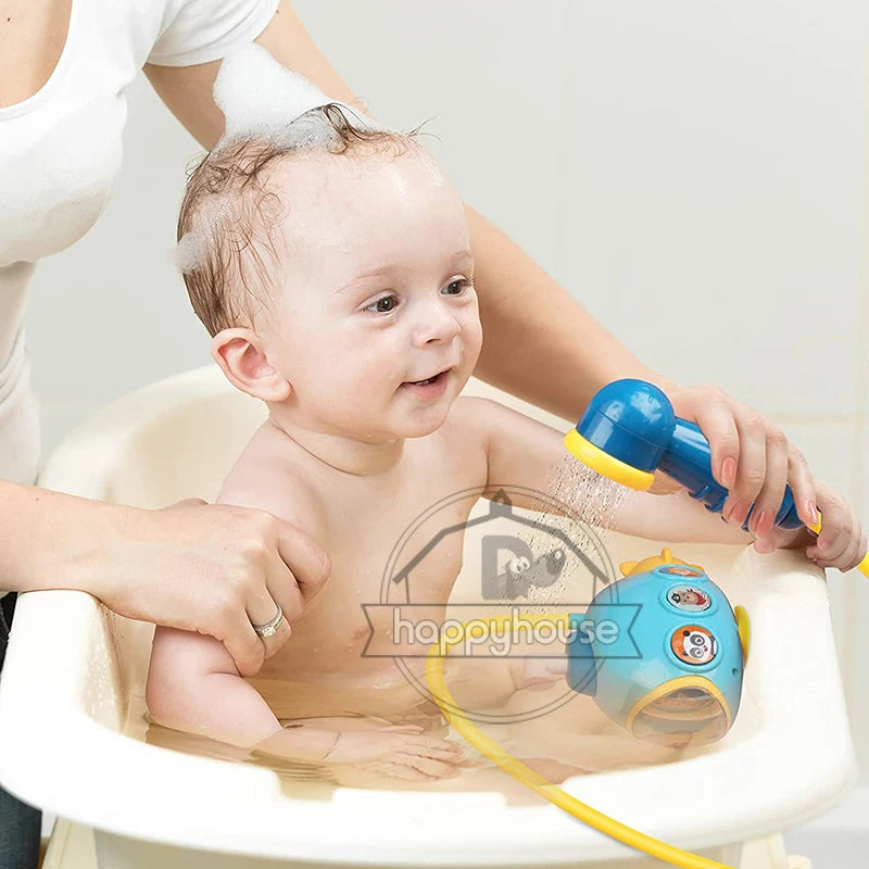Electric Submarine Baby Bath Toy – Water Spray Sprinkler with Shower Sucker