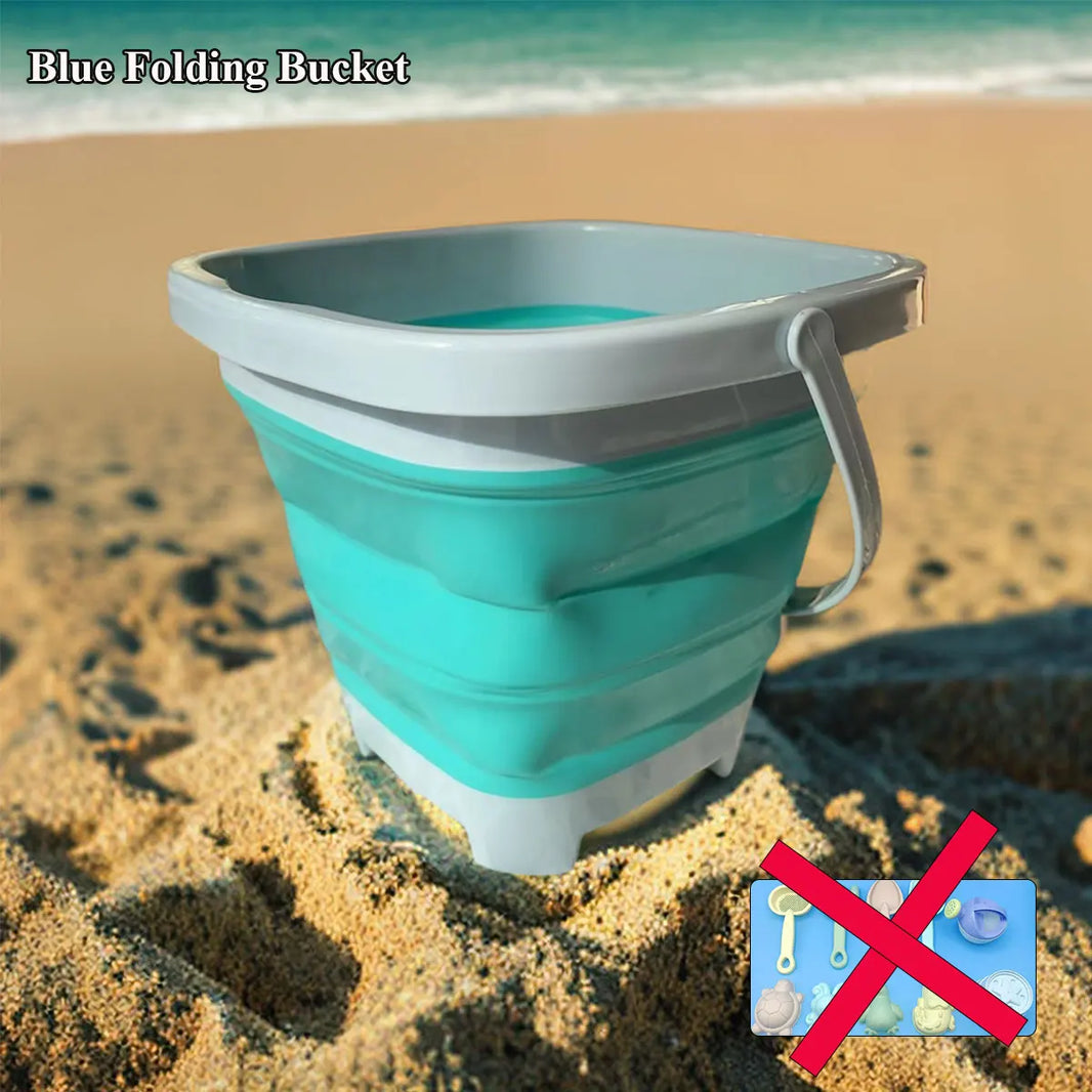11/5/1Pcs Beach Sand & Water Play Set With Folding Bucket — Outdoor Sandbox Accessories, Random Colors