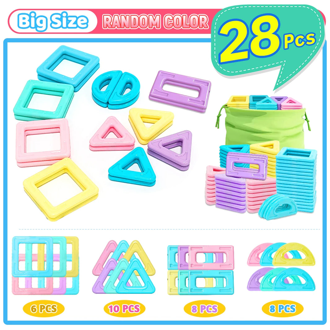 STEM Magnetic Building Blocks Set for Boys and Girls