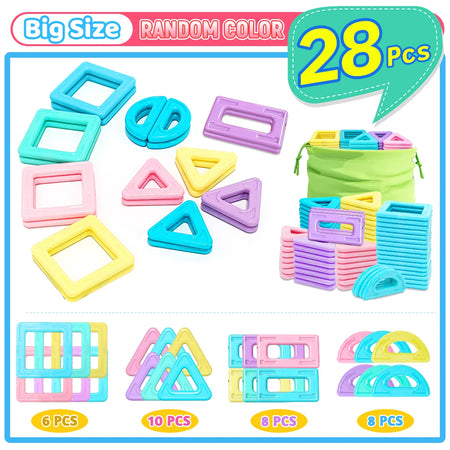 STEM Magnetic Building Blocks Set for Boys and Girls
