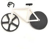 Bicycle Pizza Cutter Stainless Steel Wheel Roller Slicer