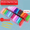 12/24/36 Colors Super Light Clay Set - Air-Dry Polymer Modeling Clay with Carving Tool, DIY Crafts Toy for Children, Gift Idea