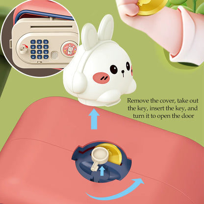 Electronic Piggy Bank Toy – Safe Money Saving Box with Coin Bank, Password Lock ATM, Gift for Kids (Batteries Not Included)