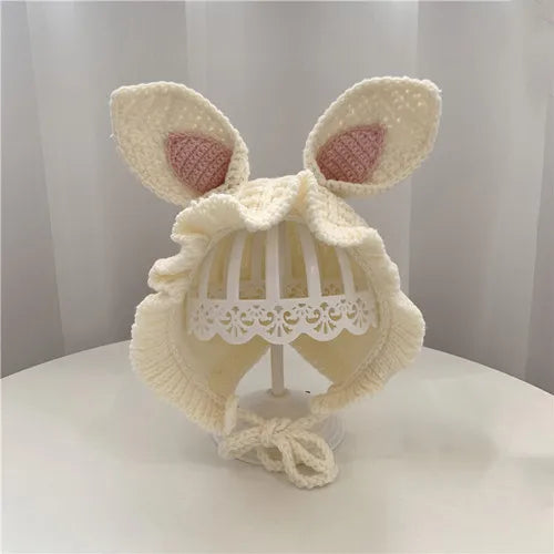 Baby Girl Winter Knitted Hat With Ear Protection – Soft Infant Cap for 3M–4 Years – view 10