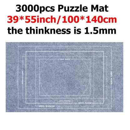 Puzzle Storage Blanket, Children Puzzle Toy, Multiple Specifications with Bag, Portable Parent-Child Early Education Gift, TMZ