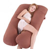 U-Shaped Pregnancy Pillow - Pure Cotton Lumbar Support & Backrest Cushion for Pregnant Women, Multi-Function Full Body Pillow