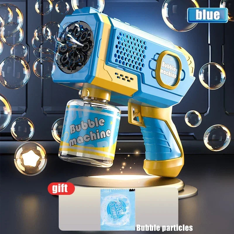 Space Automatic Bubble Gun Bubble Machine for Kids – Non-Toxic ABS Bubble Toy for Outdoor, Beach & Bath