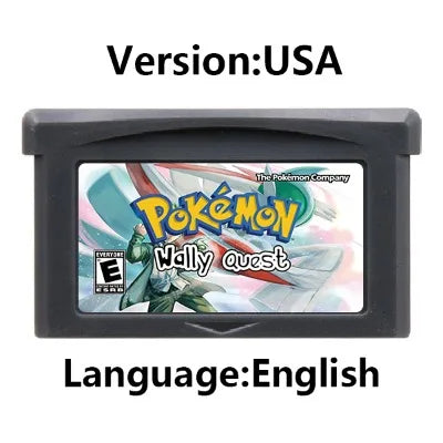 GBA Game Cartridge (32-bit, Pokemon Series, Odyssey Cloud White, FireRed & Silver Rival Rom Hack)