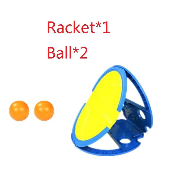 Parent-Child Catch & Throw Racket Set for Kids & Adults – 1 or 2 Pack Hand-Grip Ball Game, Outdoor Fitness Toy