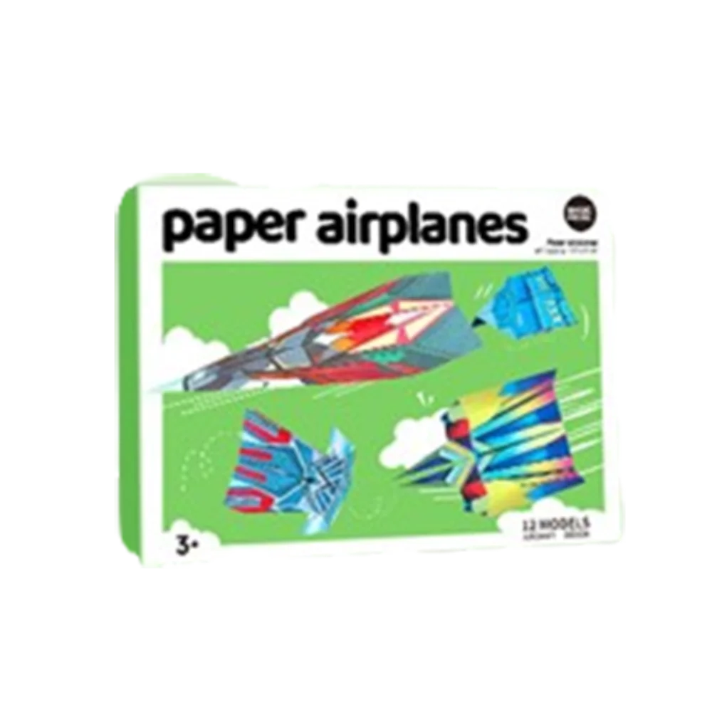 Handmade Paper Airplane Origami Set Montessori 3D Folding Versatile Paper Aircraft Toy