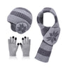 3-Piece Kids’ Winter Set – Plush Lining Hat, Scarf & Gloves with Earflaps, Knitted Beanie & Neck Warmer for Children (Ages 4-10)