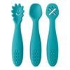 3PCS Silicone Spoon & Fork Set for Baby – Soft Feeding Utensils, Training Cutlery for Toddlers, BPA-Free Children’s Tableware