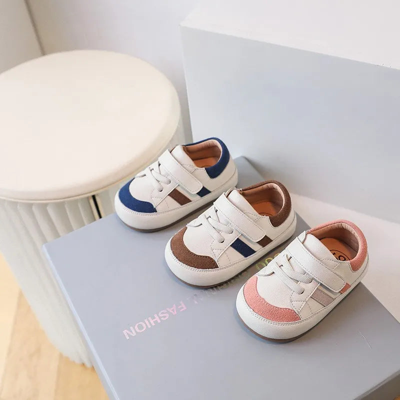 DIMI Spring/Autumn Baby Toddler Shoes Soft Breathable Microfiber Leather Infant Sneakers 0-3 Years Flat Walker Shoes