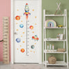3-Pack Cartoon Animal Height Ruler Wall Stickers - Waterproof Removable PVC Growth Chart for Kids Room, Nursery & Playroom