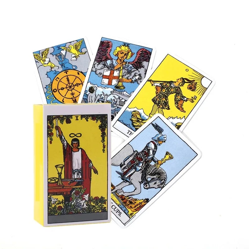 Rider Waite Tarot Cards - Divination & Oracle Deck, English, Russian & Spanish Versions, Beginner-Friendly Party Game Toy