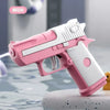 Mini Desert Eagle Mechanical Continuous Firing Water Gun – Small Summer Beach Toy for Kids