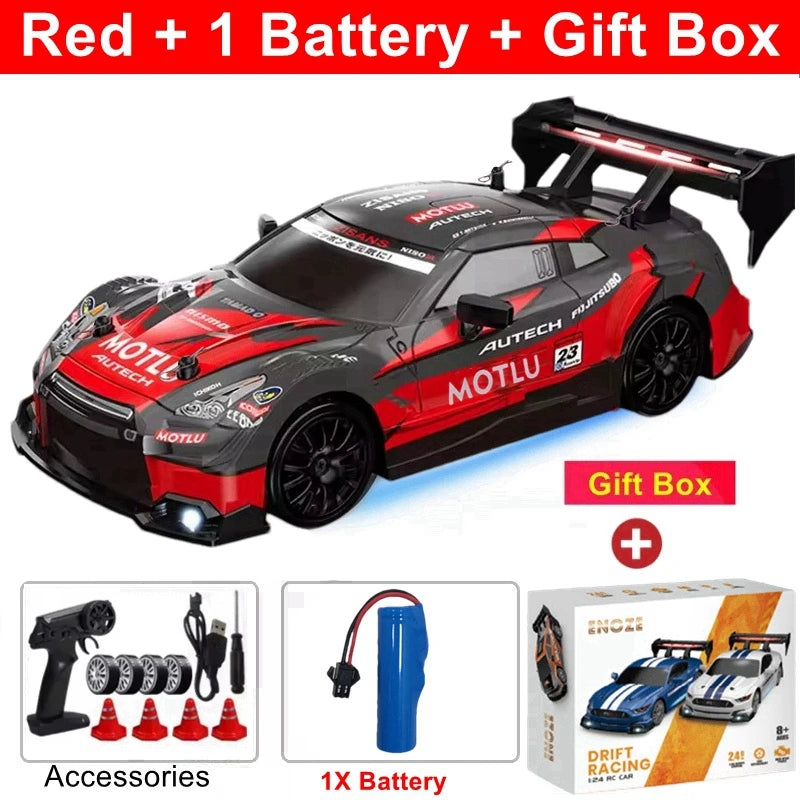 Oike 1:24 Remote Control Drift RC Car with 4WD and 2.4G Radio Control