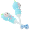 2 Pcs Kids Toothbrush, Soft Bristle Round, Cute Bear Shape, Safe Toddler Teeth Brush, Oral Care Gift