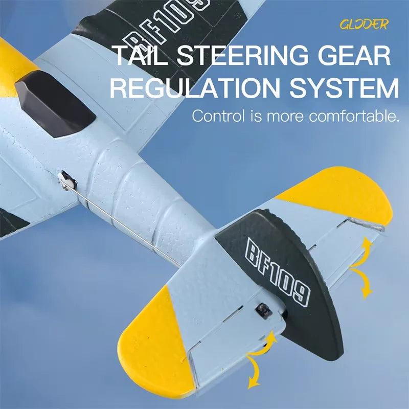 RC Plane BF109 2.4G Remote Control EPP Foam Glider Airplane