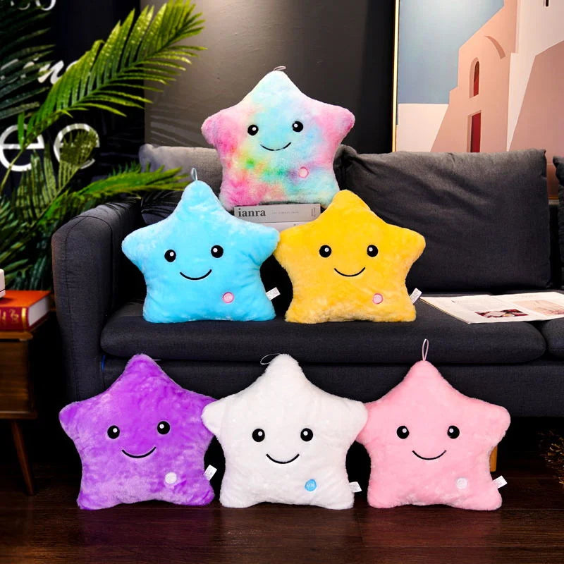 Luminous Star Plush Pillow 24x22cm (9.4x8.7 Inches) LED Light