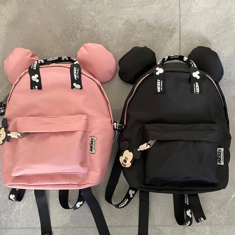 Disney Cartoon Mickey Mouse Kids Backpack – Mini Schoolbag, Cute Shoulder Bag for Girls & Boys, 26x19x11 cm - Kidzy Market