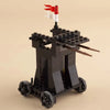 Medieval Building Blocks Playset - Viking Warriors Camp, Pirate Ship & Castle Wall (Compatible with Major Brick Brands)