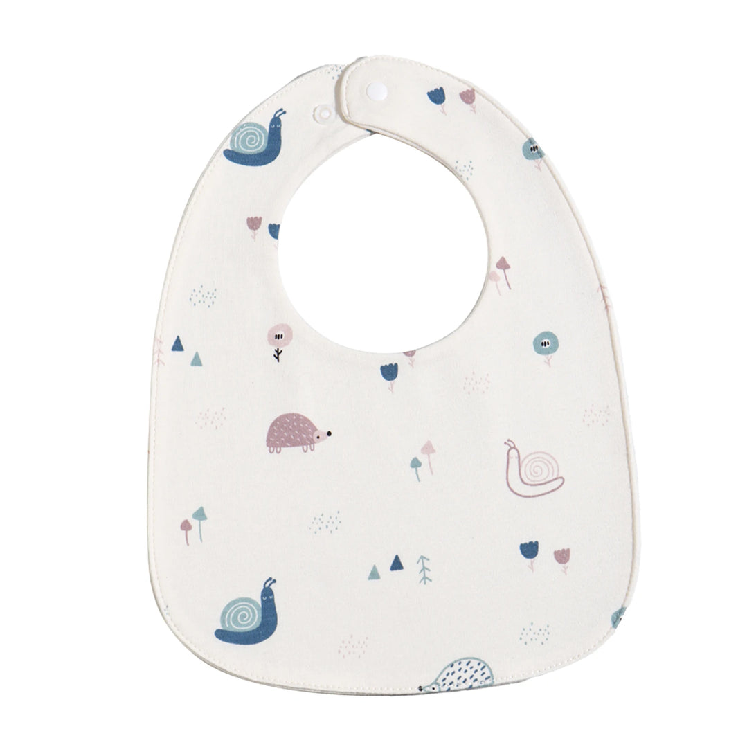 INSULAR 3-Layer Baby Bibs & Burp Cloth Set – Soft Cotton Adjustable U-Shape Feeding Bib for Newborns & Infants, Saliva Towel & Rice Bag - Kidzy Market