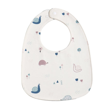 INSULAR 3-Layer Baby Bibs & Burp Cloth Set – Soft Cotton Adjustable U-Shape Feeding Bib for Newborns & Infants, Saliva Towel & Rice Bag - Kidzy Market