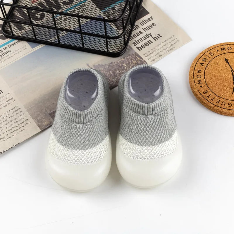 Baby Socks Shoes – Cute Cartoon Boy & Girl Infant Shoes, Soft Rubber Sole First Walker Booties for Toddlers