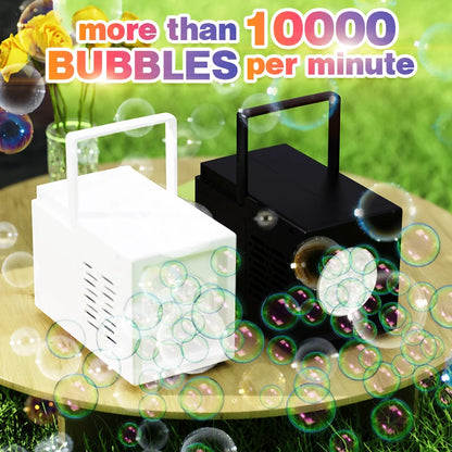 10-Hole Handheld Bubble Gun — Battery-Free Bubble Machine for Kids, Weddings & Outdoor Parties
