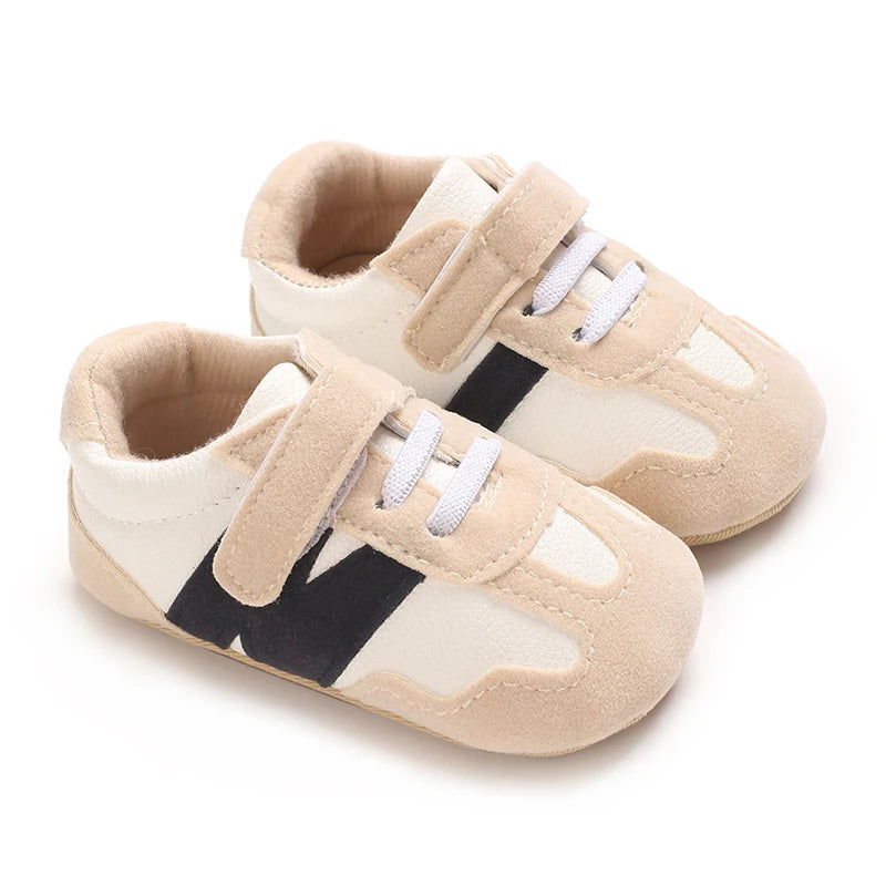 Newborn Baby Classic Sneakers – Anti-Slip Casual Shoes for Boys & Girls, 0-18 Months
