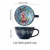 Bohemian Morning Hand-Painted Ceramic Mug – 13.5 oz (400 ml) Porcelain Coffee & Tea Cup | Gift for Family, Friends, Teachers
