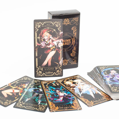 Kitten Tarot Deck - 78 Pieces, Cute Black & White, Beginner-Friendly Fortune Telling & Board Game Kit