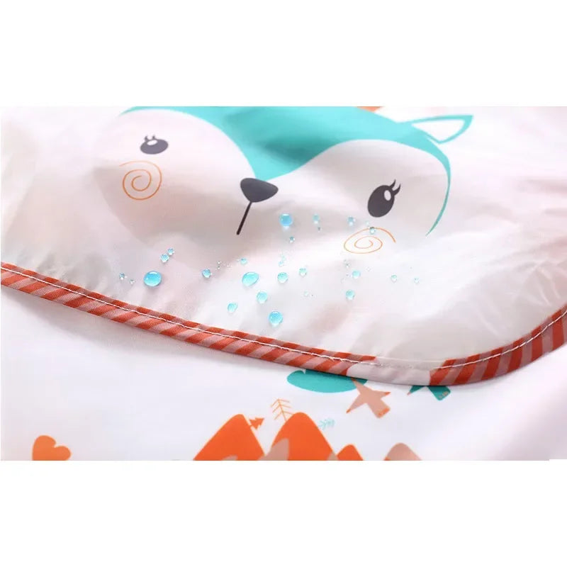 Baby Boys & Girls Burp Cloth Bandana Bibs – Long Sleeve Scarf, Waterproof Toddler Art Smock, Feeding Bib Apron with Pocket for 1-3 Year Olds - Kidzy Market