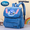 Disney Plush Backpack – Blue Stitch Large Capacity Cartoon School Bag for Kids