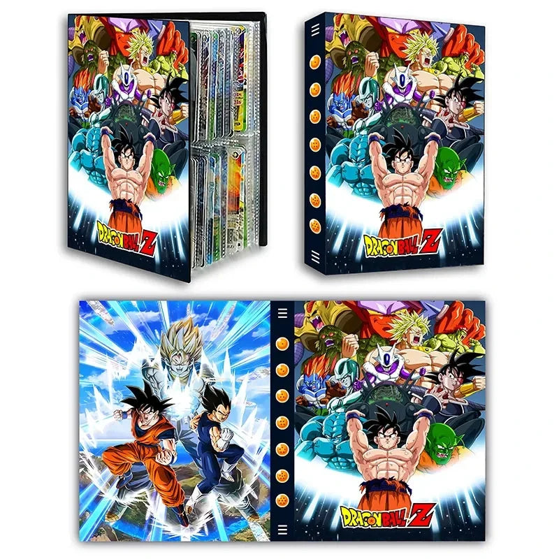 Dragon Ball Card Album - 240pcs Son Goku, Vegeta, Frieza Game Card Holder Binder, VMAX Card Collection, Kids Toy Gift