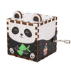 3D Wooden Music Box Color Print Puzzle Hand Crank Musical Cartoon Animal Ornament